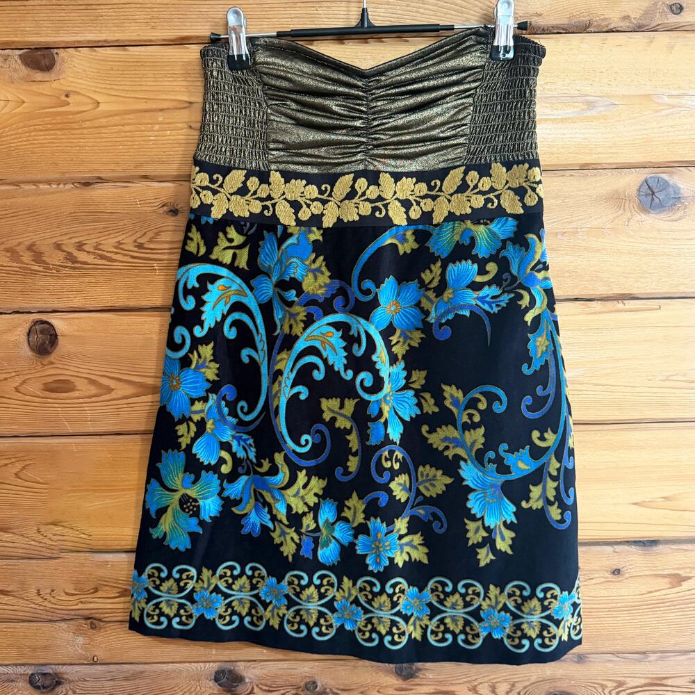 Free People Lost in Paradise Velvet Mini Dress Small